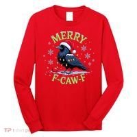 Funny Christmas F CAW F Crow Long Sleeve Shirt thumb 0