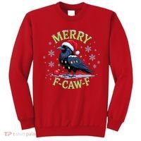 Funny Christmas F CAW F Crow Sweatshirt thumb 0
