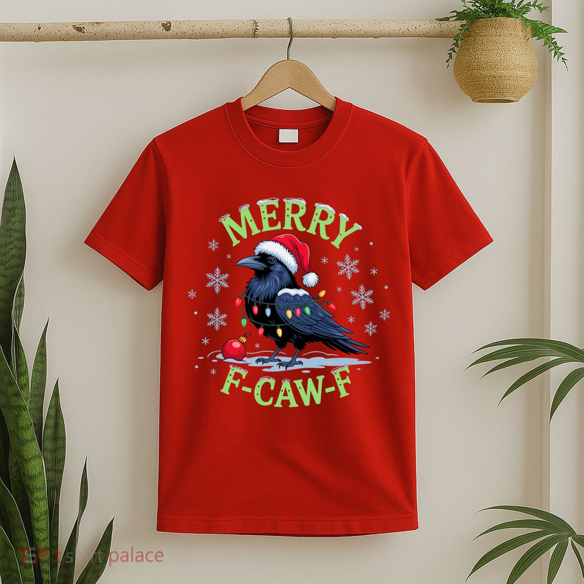 Funny Christmas F CAW F Crow T-Shirt