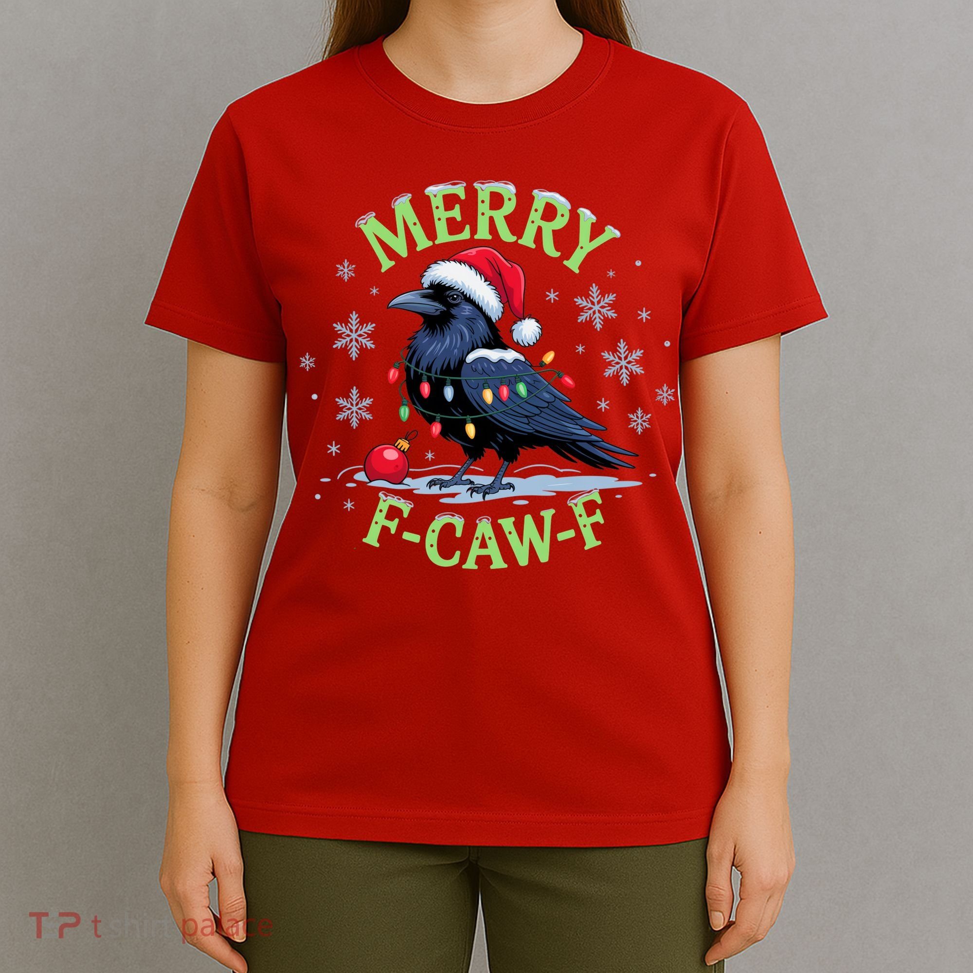 Funny Christmas F CAW F Crow T-Shirt