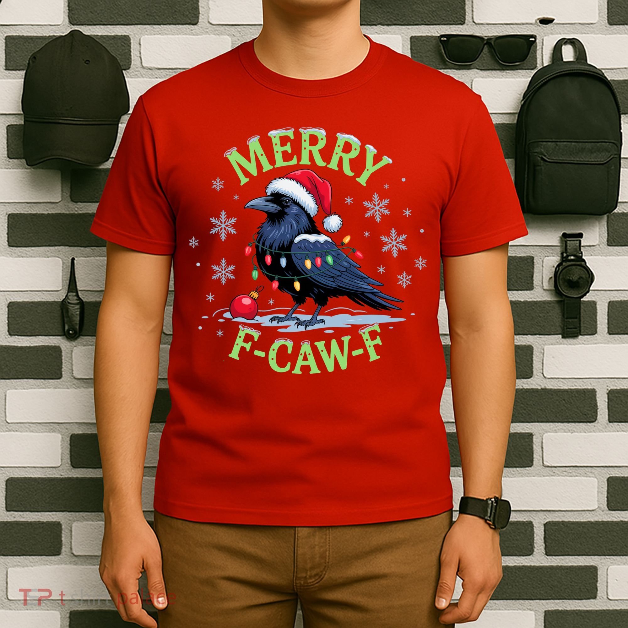 Funny Christmas F CAW F Crow T-Shirt
