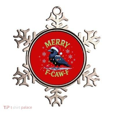Funny Christmas F CAW F Crow Ornament