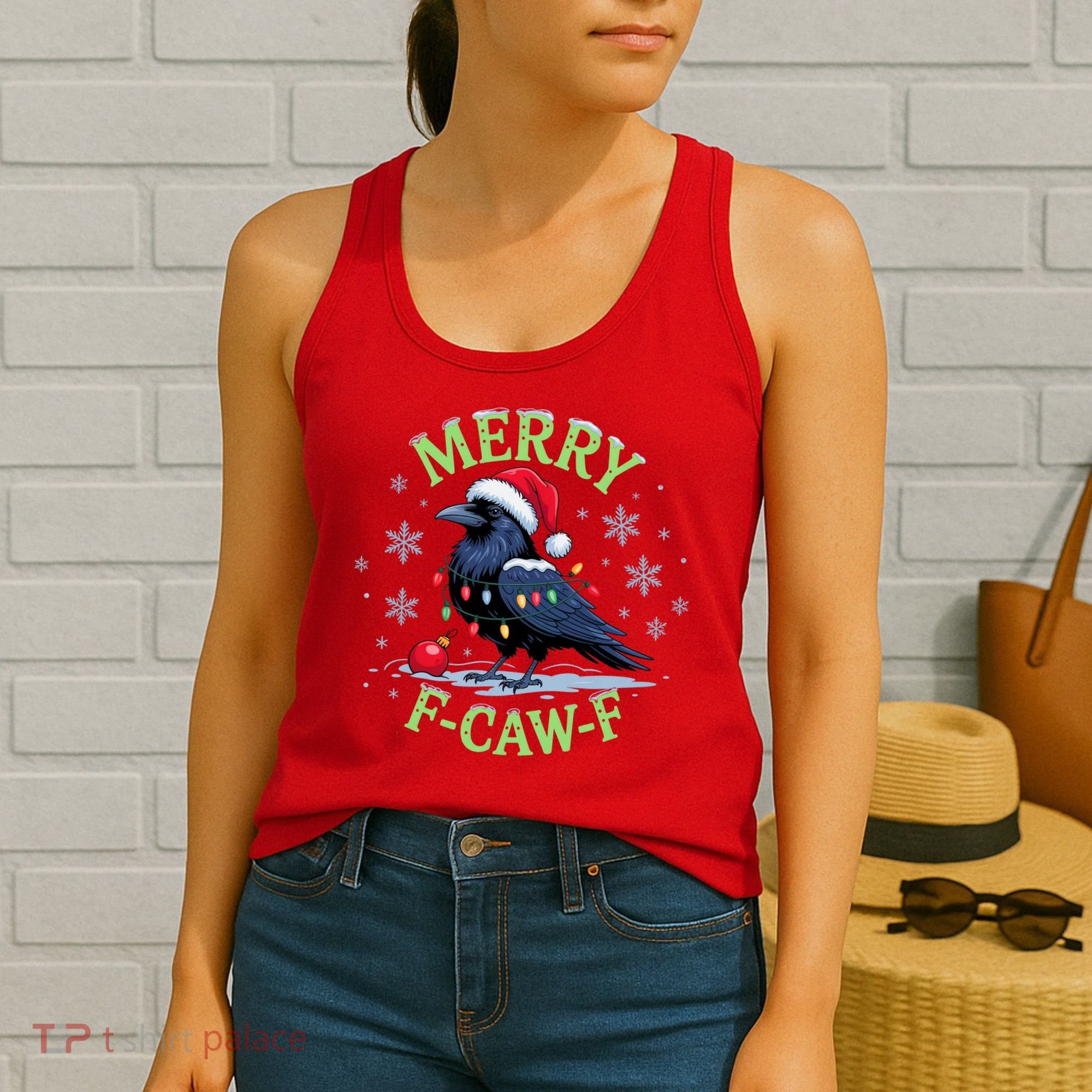 Funny Christmas F CAW F Crow Women's Tank Top