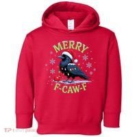 Funny Christmas F CAW F Crow Toddler Hoodie thumb 0