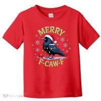 Funny Christmas F CAW F Crow Toddler T-Shirt thumb 0