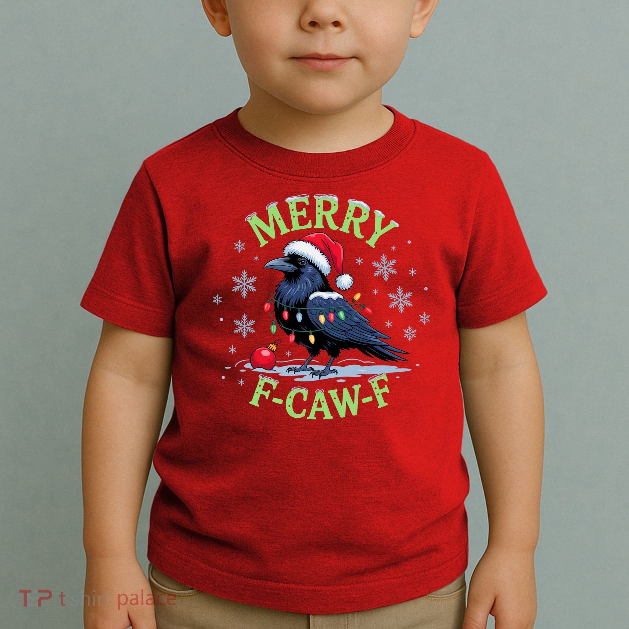 Funny Christmas F CAW F Crow Toddler T-Shirt