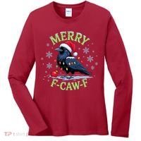 Funny Christmas F CAW F Crow Women's Long Sleeve Shirt thumb 0