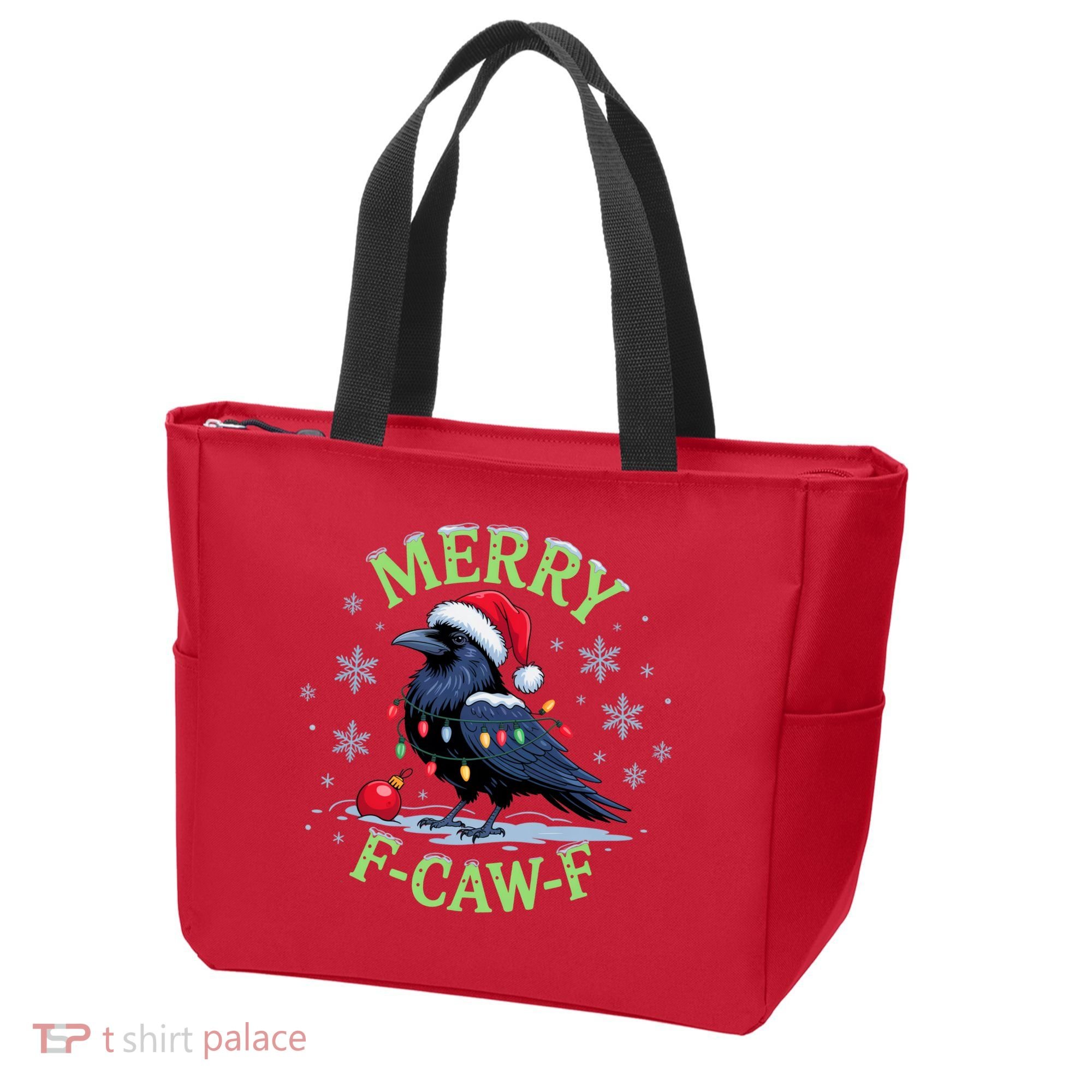Funny Christmas F CAW F Crow Tote Bag