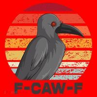 F Caw F Crow Bird Santa Hat thumb 1