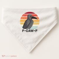 F Caw F Crow Bird USA-Made Doggie Bandana thumb 0