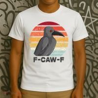 F Caw F Crow Bird T-Shirt thumb 3