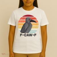 F Caw F Crow Bird T-Shirt thumb 4
