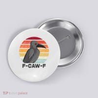 F Caw F Crow Bird Button thumb 0