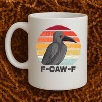 F Caw F Crow Bird Coffee Mug thumb 2