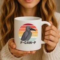 F Caw F Crow Bird Coffee Mug thumb 3