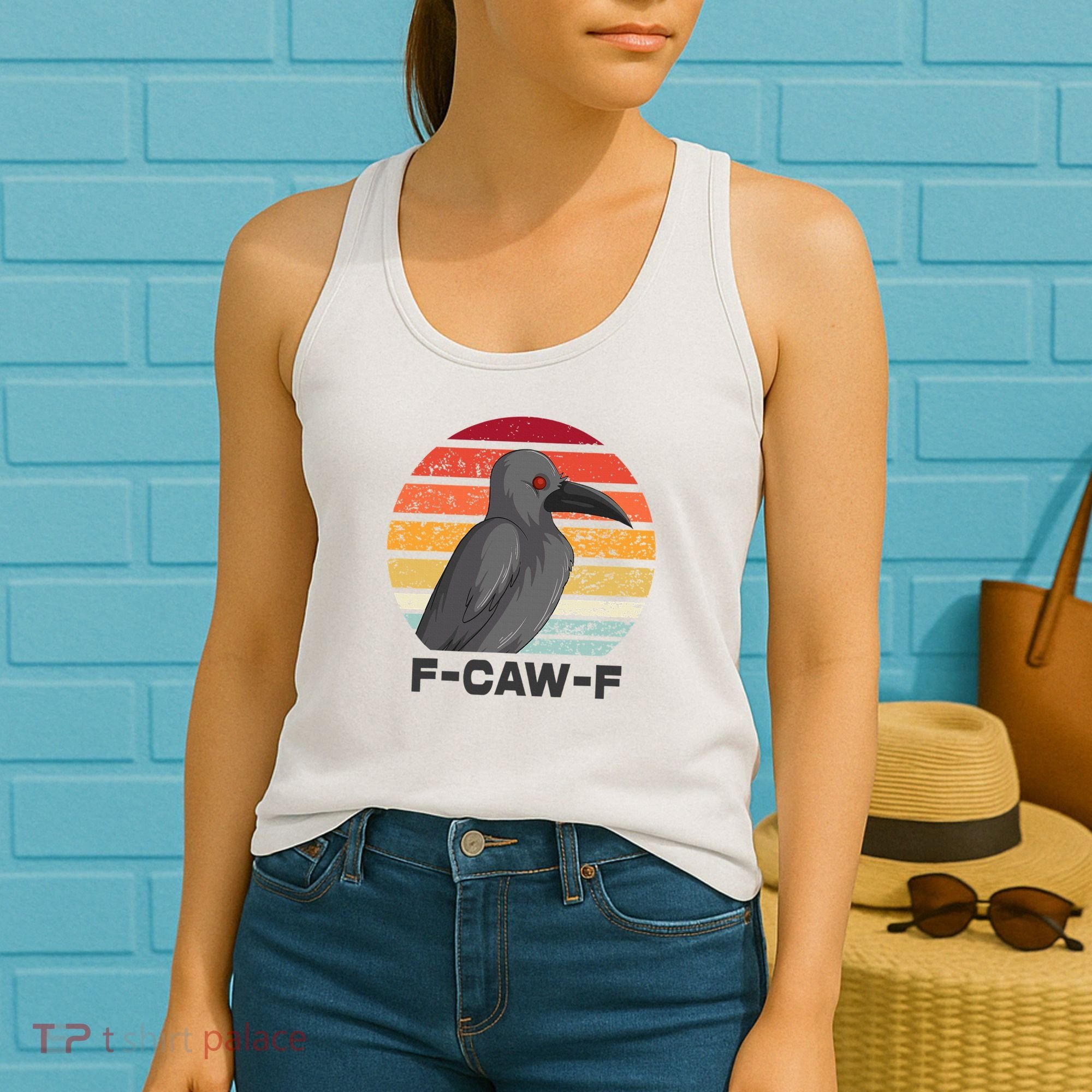 F Caw F Crow Bird Women's Tank Top