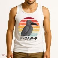 F Caw F Crow Bird Tank Top thumb 3