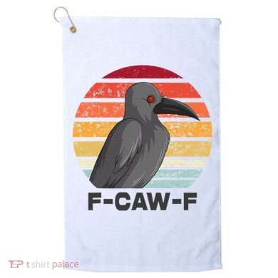 F Caw F Crow Bird Golf Towel