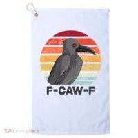F Caw F Crow Bird Golf Towel thumb 0