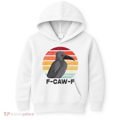 F Caw F Crow Bird Kids Hoodie