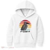 F Caw F Crow Bird Kids Hoodie thumb 0
