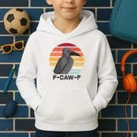 F Caw F Crow Bird Kids Hoodie thumb 2