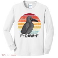 F Caw F Crow Bird Kids Long Sleeve Shirt thumb 0