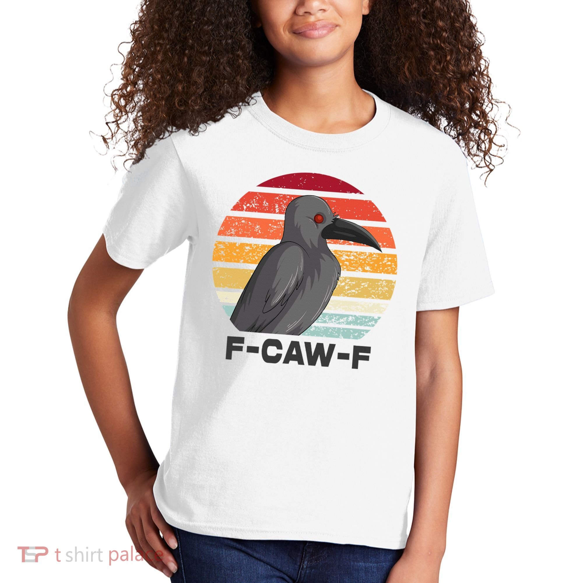F Caw F Crow Bird Kids T-Shirt