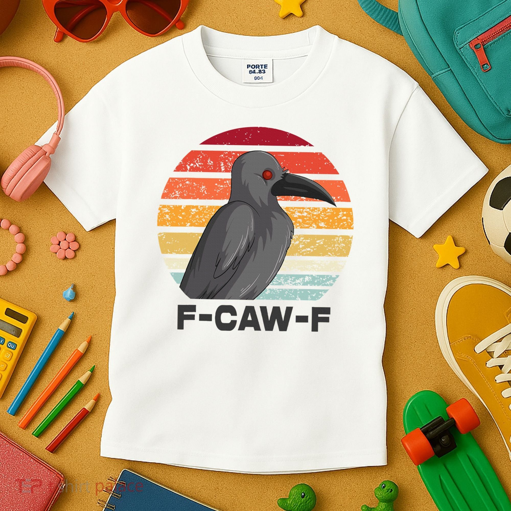 F Caw F Crow Bird Kids T-Shirt