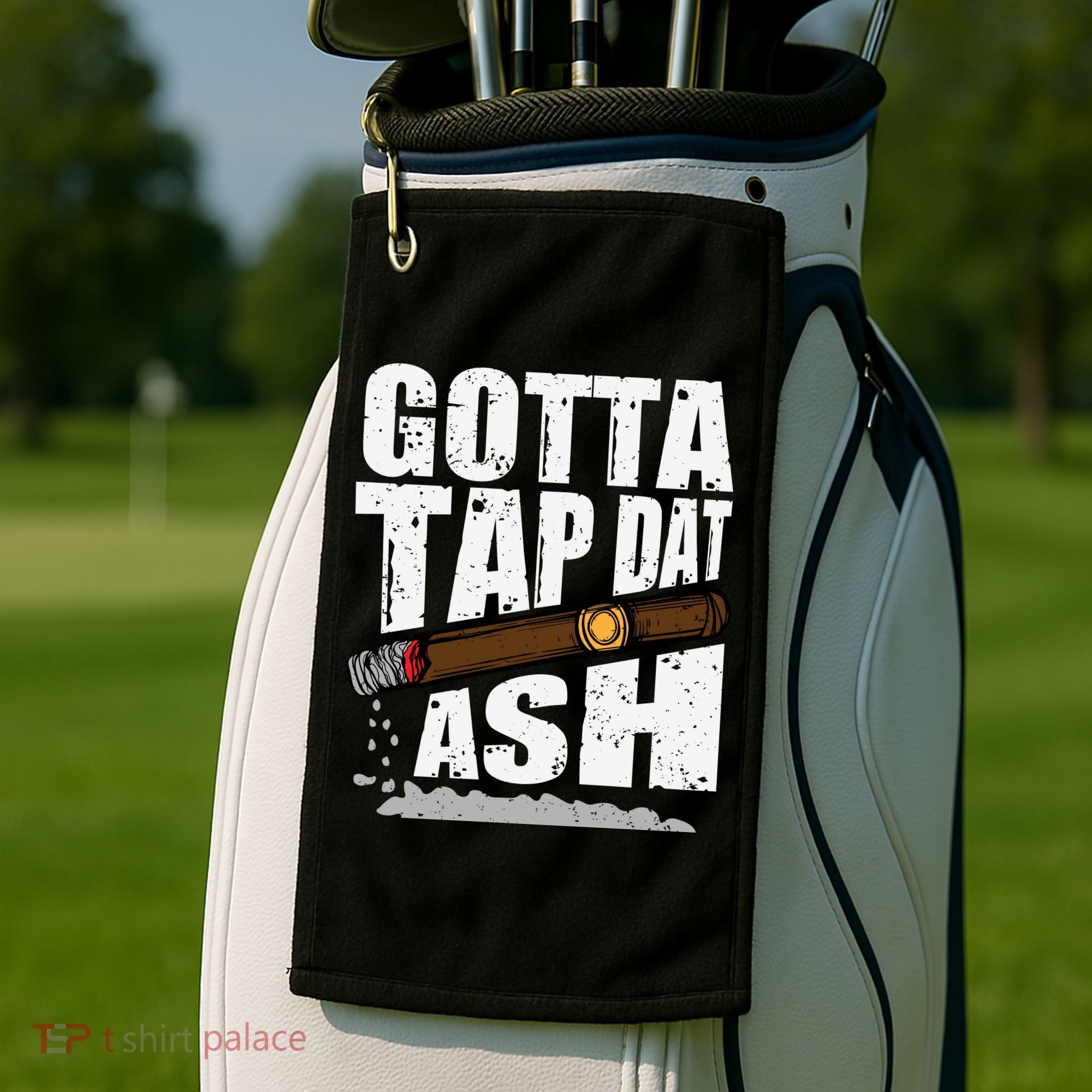 Funny Cigar Golf Towel