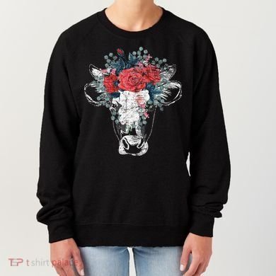 Flower Cow Women's Sweatshirt