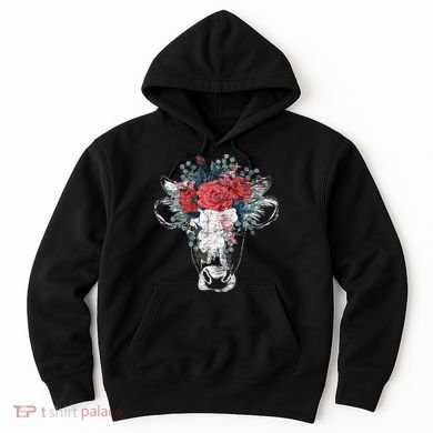 Flower Cow Hoodie