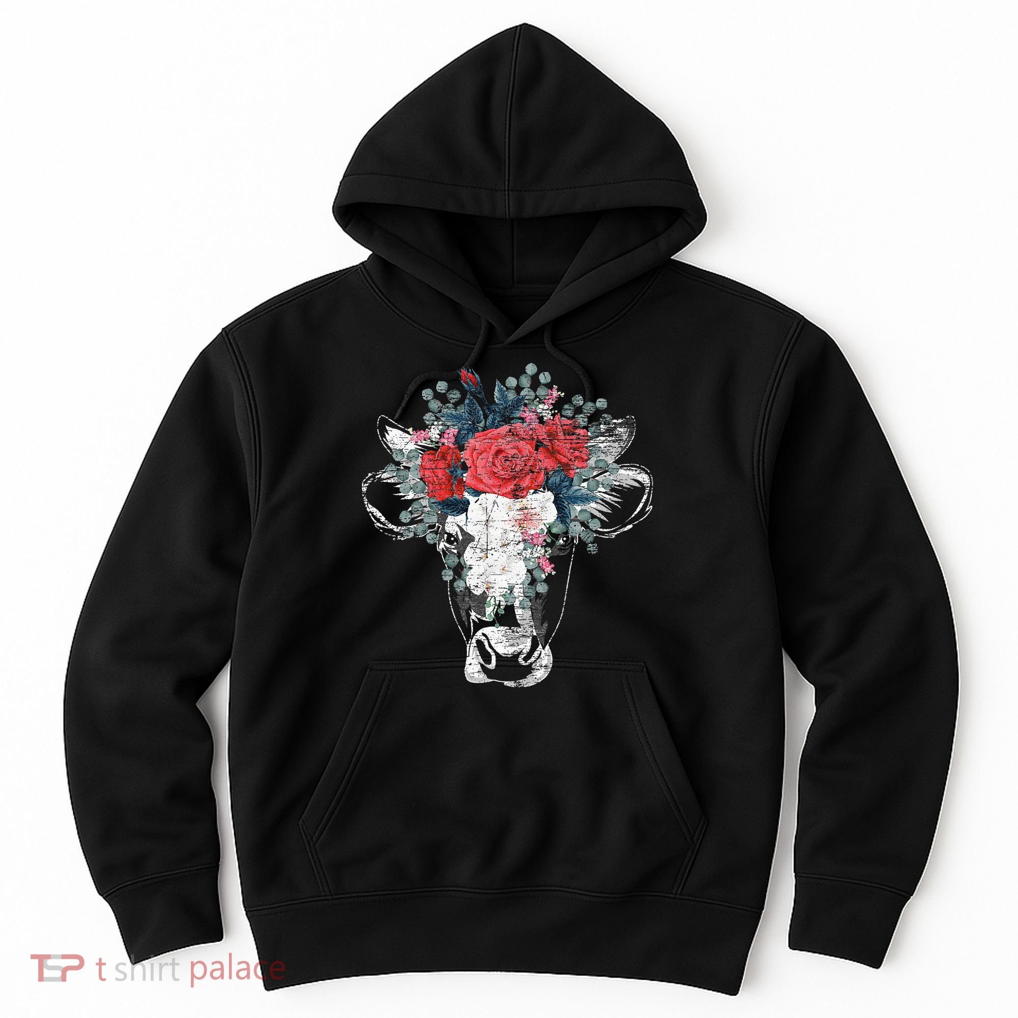 Flower Cow Hoodie