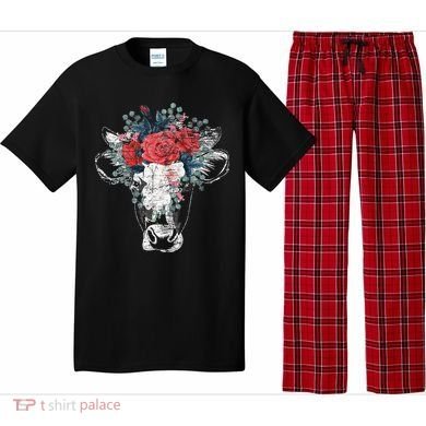 Flower Cow Pajama Set