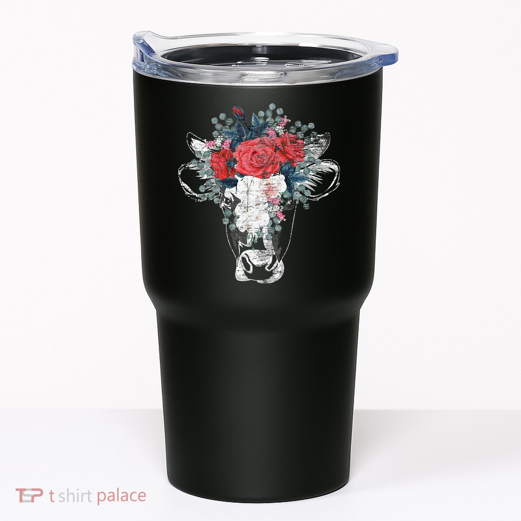 Flower Cow Tumbler