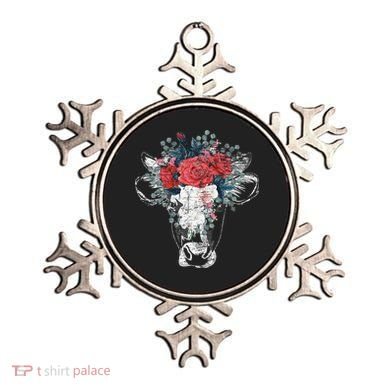 Flower Cow Ornament