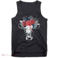 Flower Cow Tank Top thumb 0