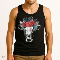 Flower Cow Tank Top thumb 3