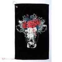 Flower Cow Golf Towel thumb 0