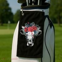 Flower Cow Golf Towel thumb 2