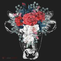 Flower Cow Golf Towel thumb 3