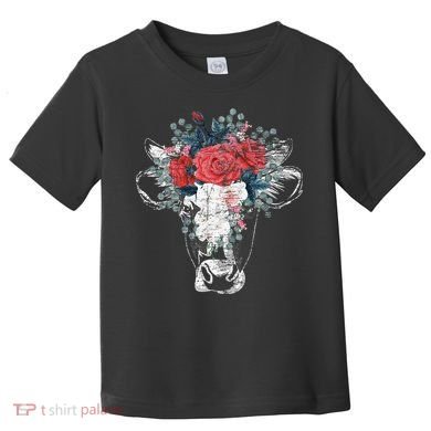 Flower Cow Toddler T-Shirt
