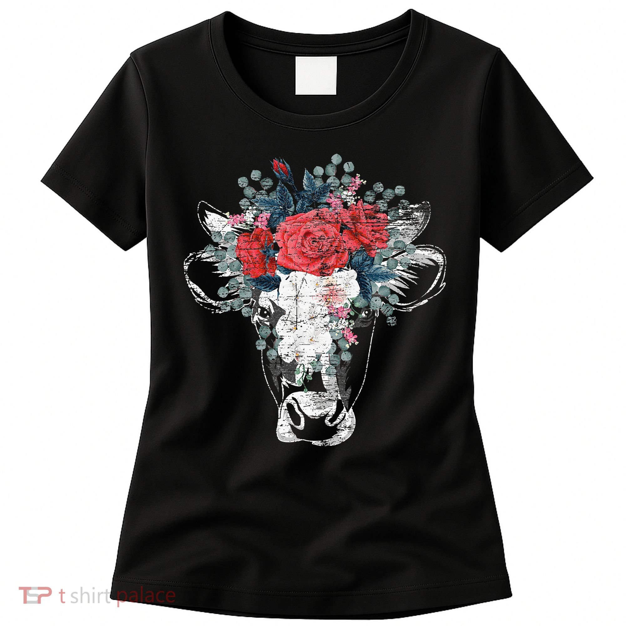 Flower Cow Women's T-Shirt