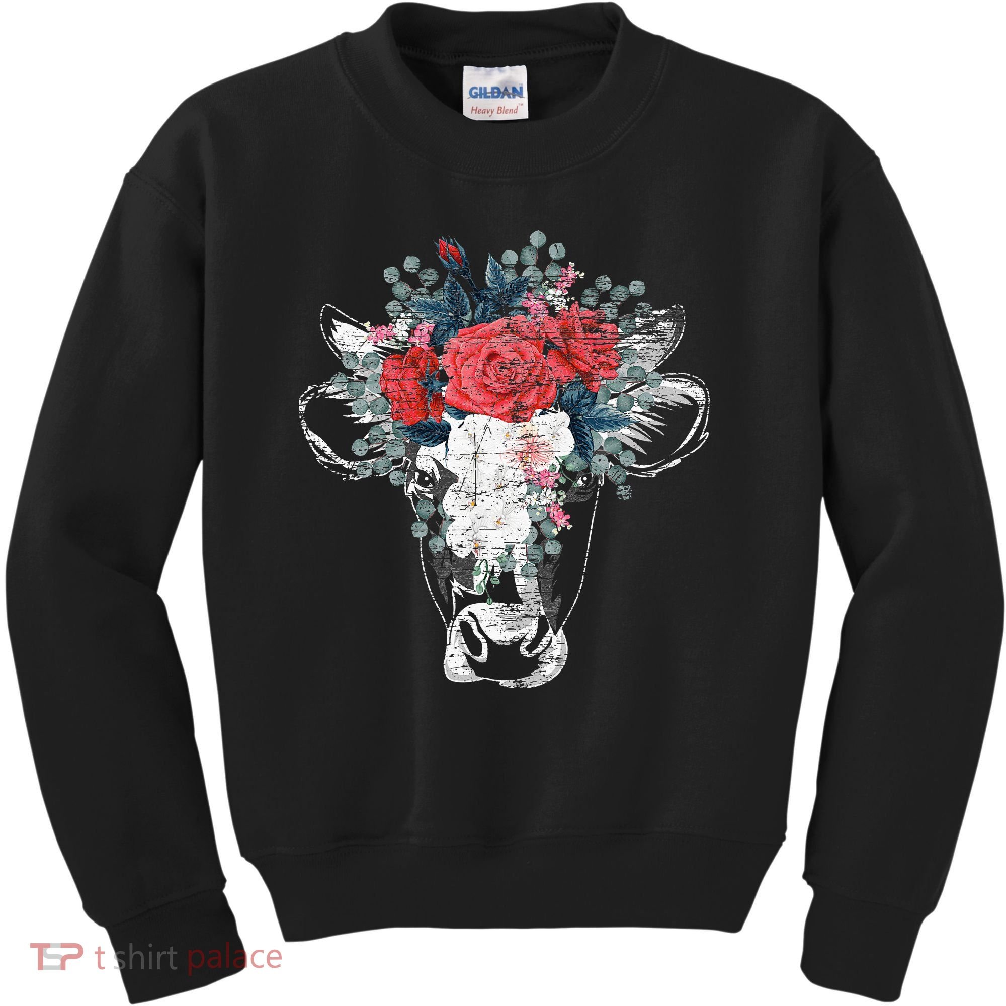 Flower Cow Kids Sweatshirt