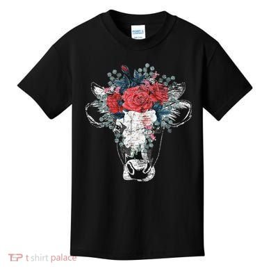 Flower Cow Kids T-Shirt