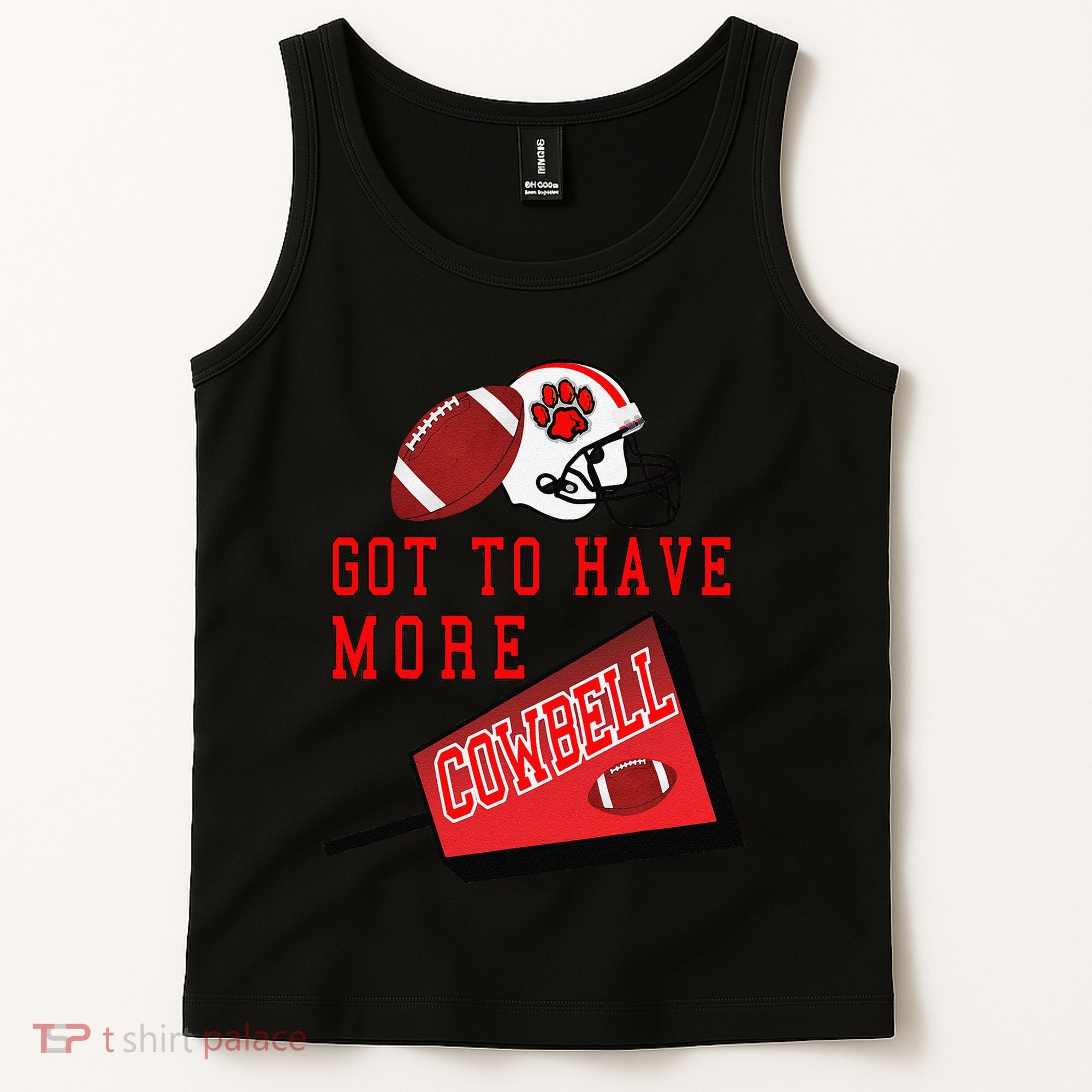 Football Cowbell Tank Top
