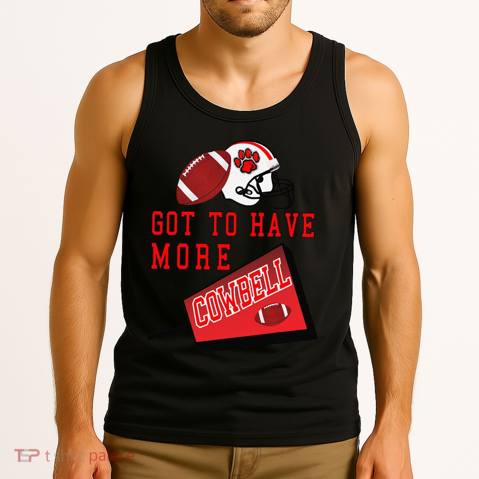 Football Cowbell Tank Top