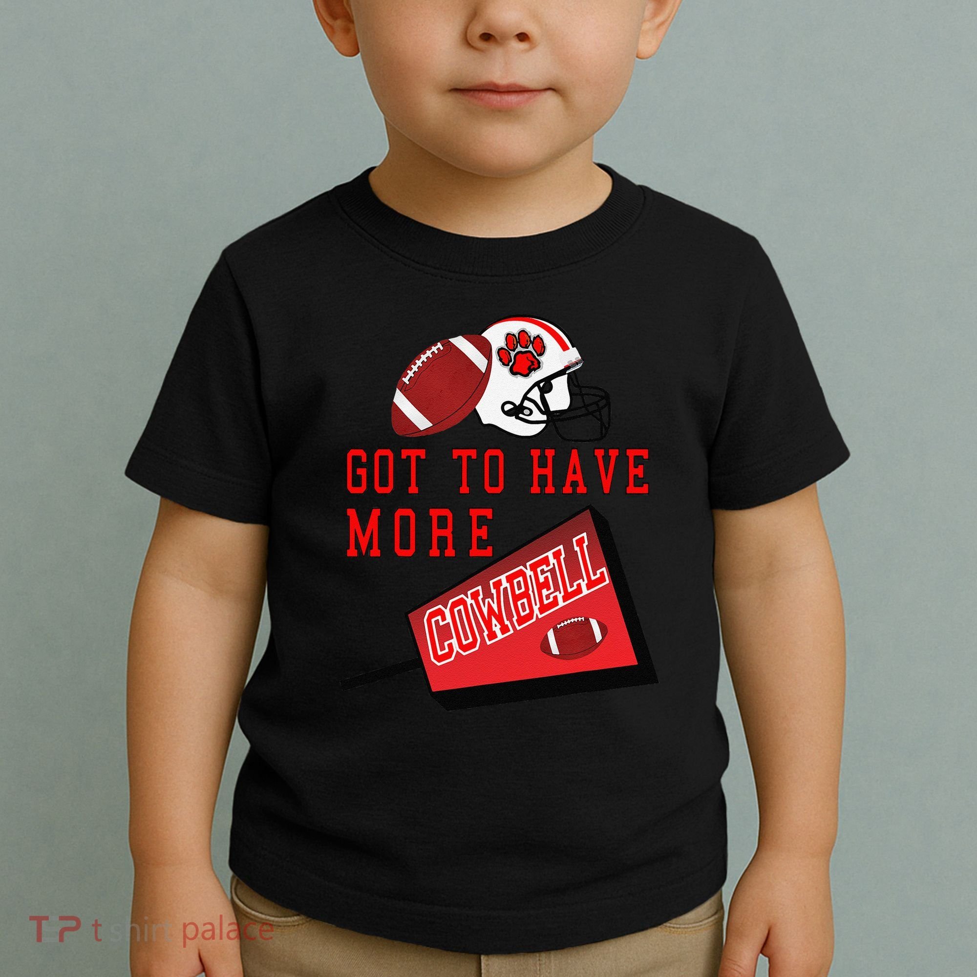 Football Cowbell Toddler T-Shirt