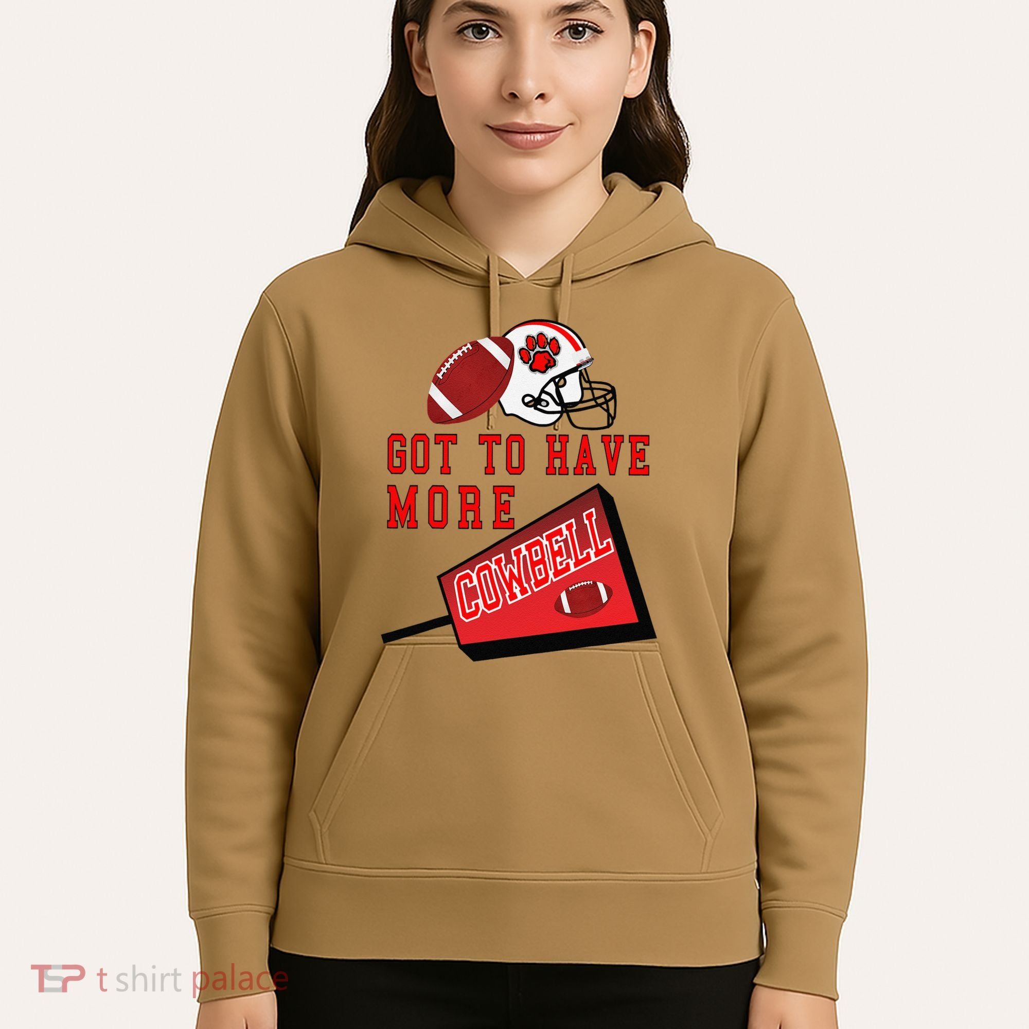 Football Cowbell Hoodie