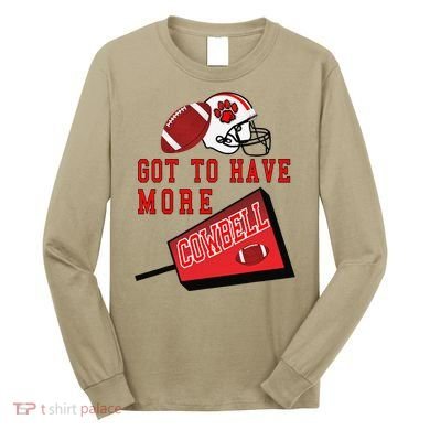 Football Cowbell Long Sleeve Shirt